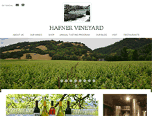 Tablet Screenshot of hafnervineyard.com